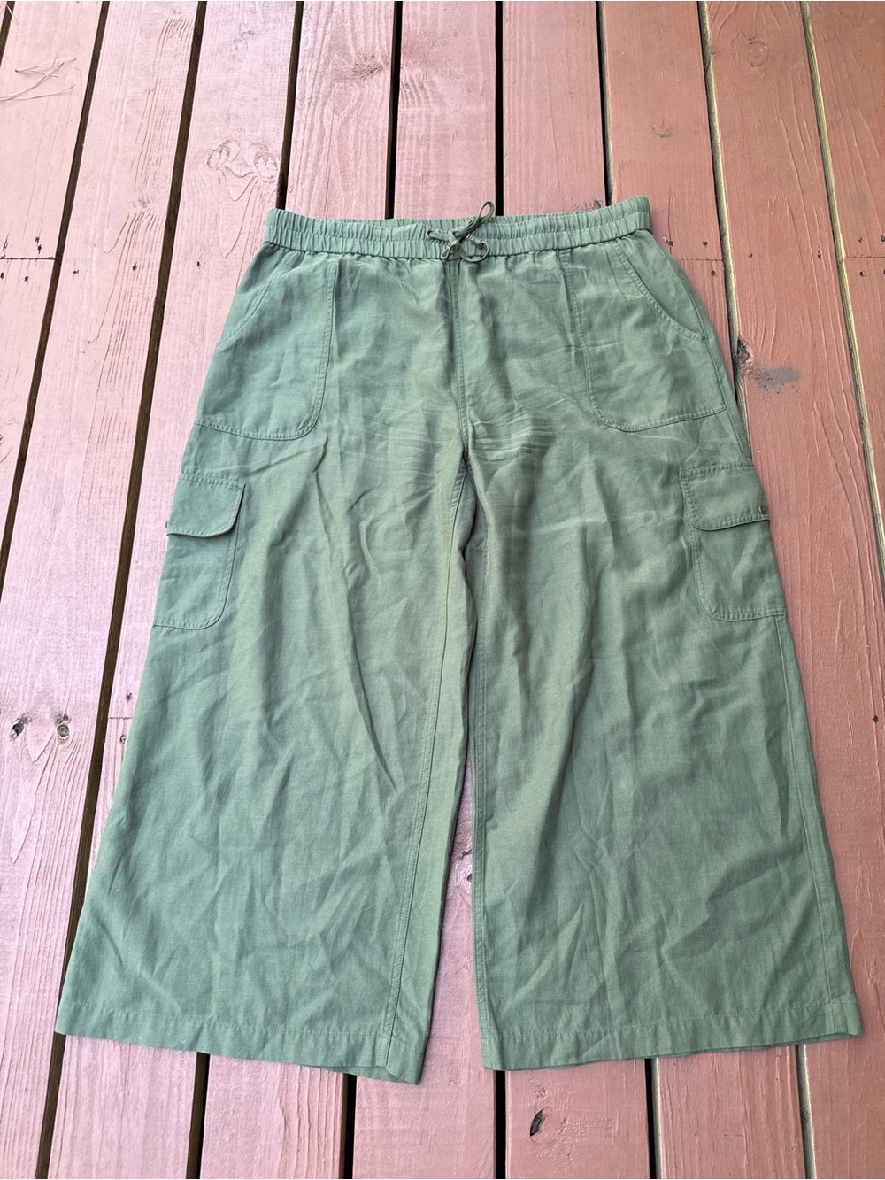 Nomad the Label Beige Linen Pants XXL